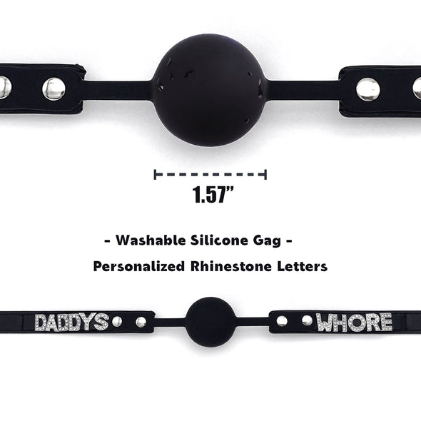 Sex Toys for Women Mouth Silicone Gag Mouth Ball with Letter Oring Gags Adult  Bondage Restraints BDSM and Romantic Encounters