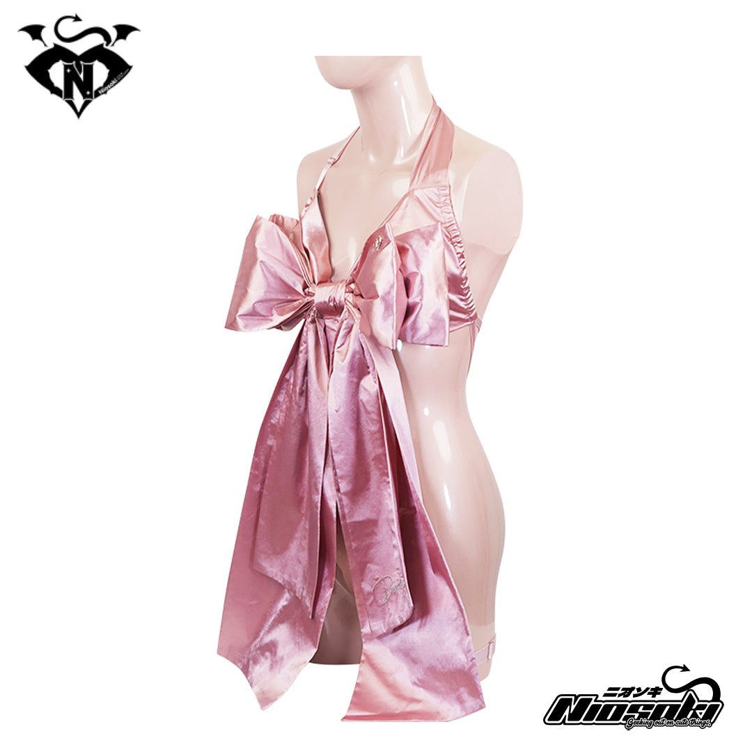 Present for your" Bow Lingerie - Pink Lavender Paloliworld Present for your" Bow Lingerie - Pink Lavender Paloliworld