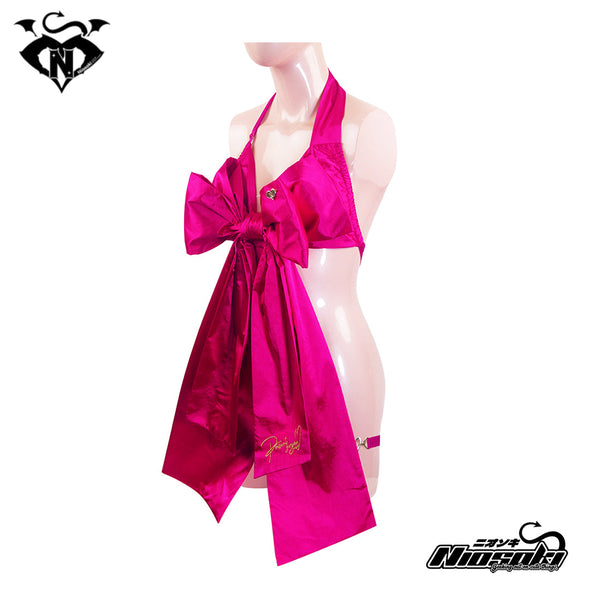 " Present for your" Bow Lingerie - Magenta