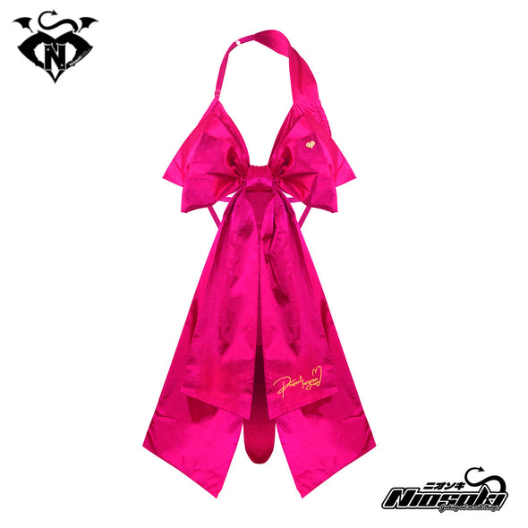 " Present for your" Bow Lingerie - Magenta