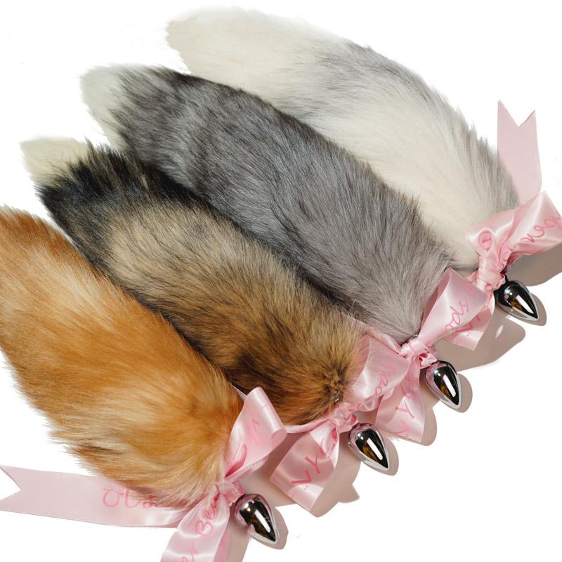 16"- 17"FOX TAIL METAL BUTT PLUG Paloliworld 16"- 17"FOX TAIL METAL BUTT PLUG Paloliworld
