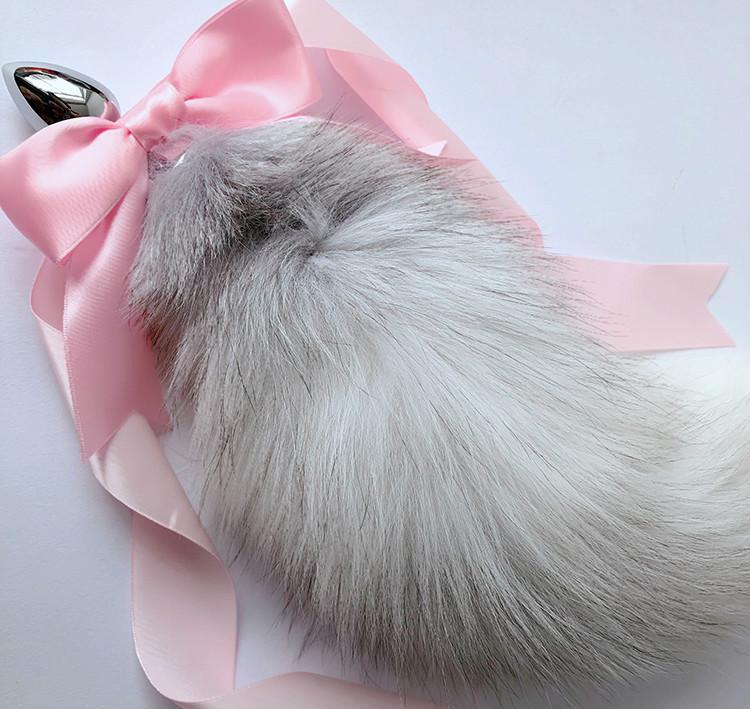 SILVER FOX TAIL PLUG Paloliworld SILVER FOX TAIL PLUG Paloliworld