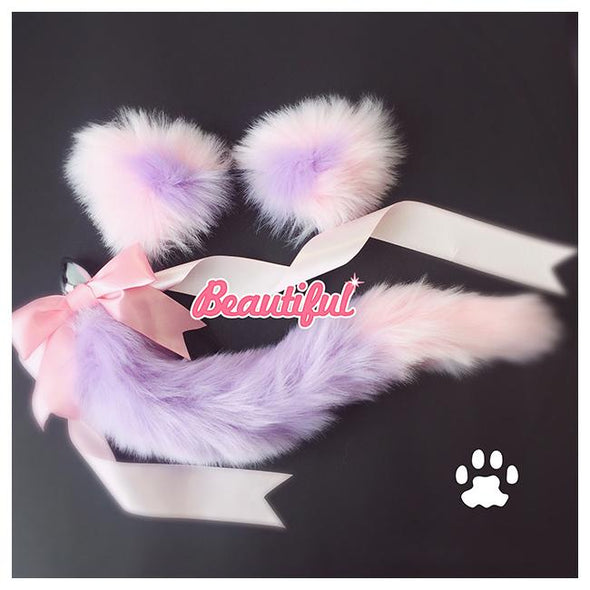 NEKO EARS WITH TAIL PLUG SET Paloliworld NEKO EARS WITH TAIL PLUG SET Paloliworld