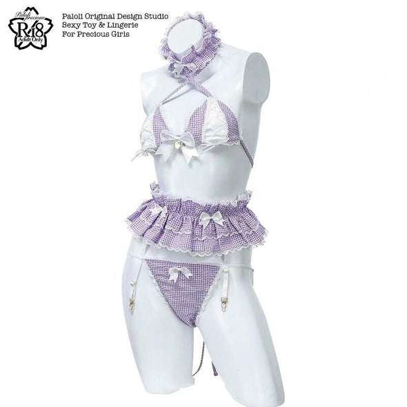 Paloli_World Purple SUGER HONEY Anime Bikini Set